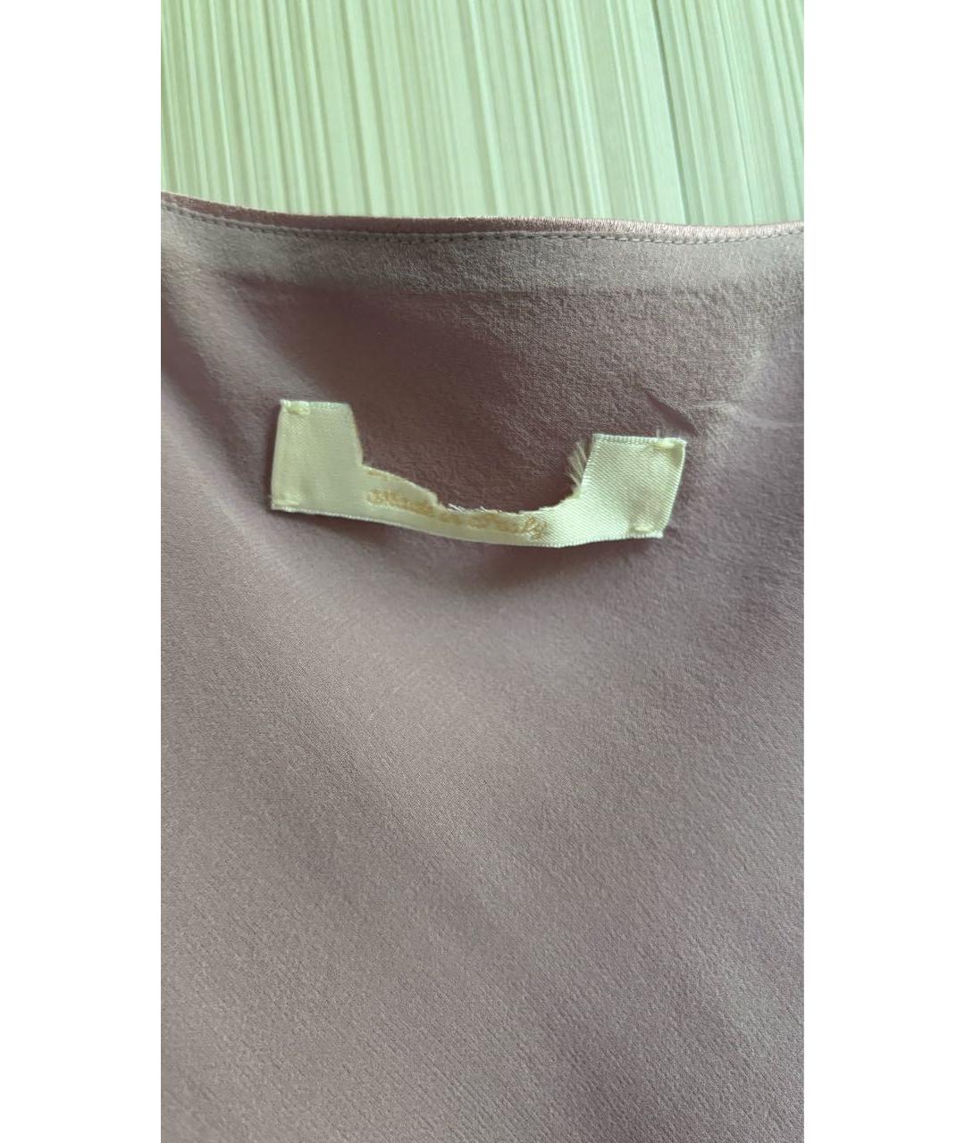 MAX MARA Розовая ацетатная майка, фото 7