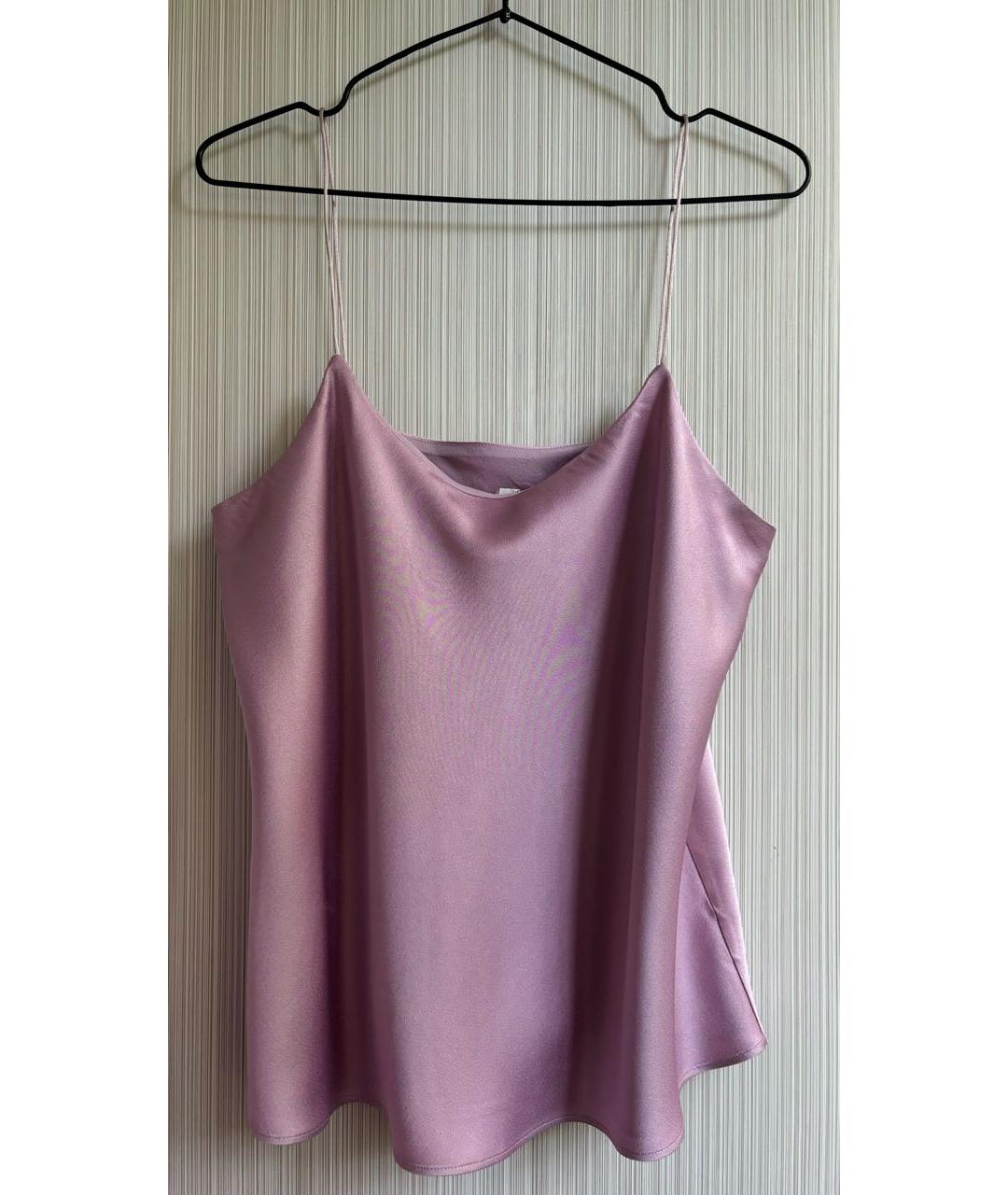 MAX MARA Розовая ацетатная майка, фото 2