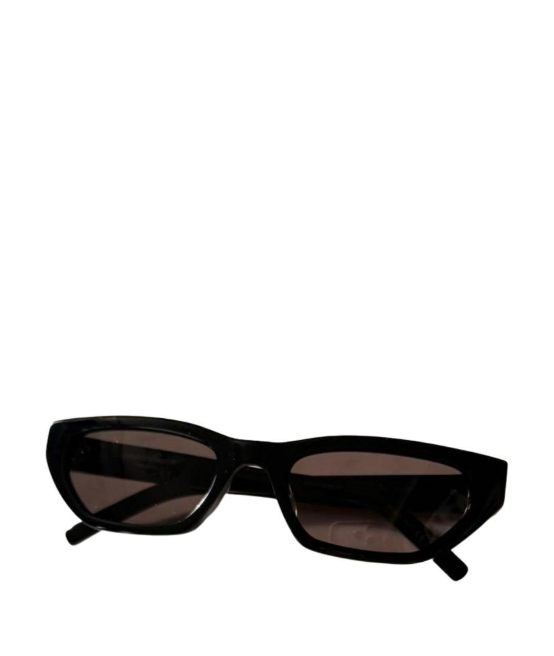 SAINT LAURENT Черные пластиковые солнцезащитные очки, фото 1
