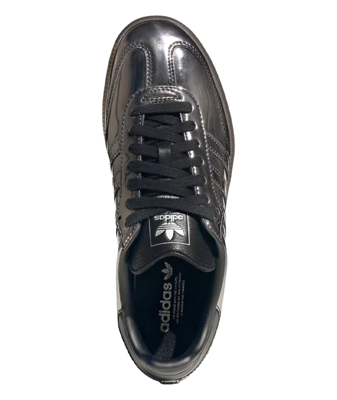 ADIDAS Черные кожаные кеды, фото 4