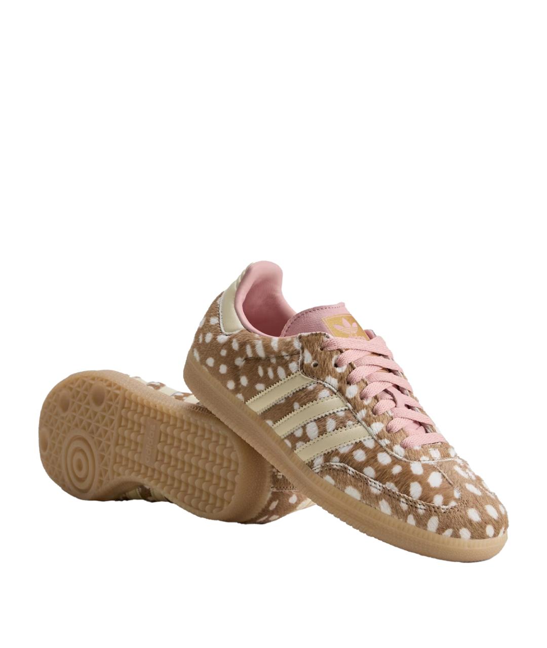 ADIDAS Бежевые кожаные кеды, фото 4