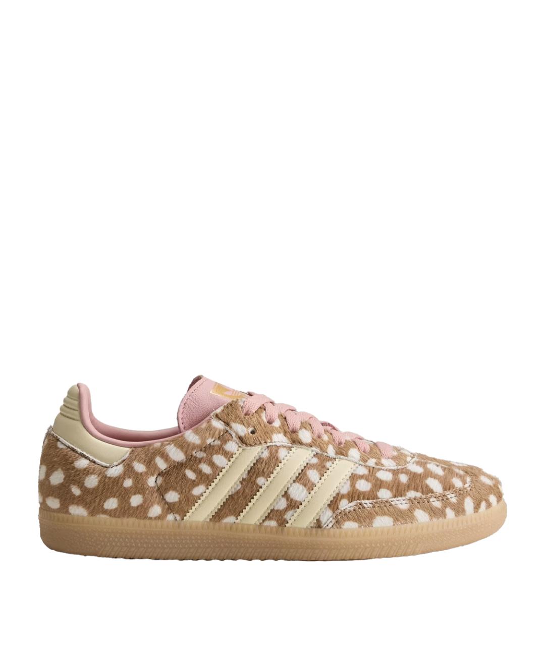 ADIDAS Бежевые кожаные кеды, фото 1