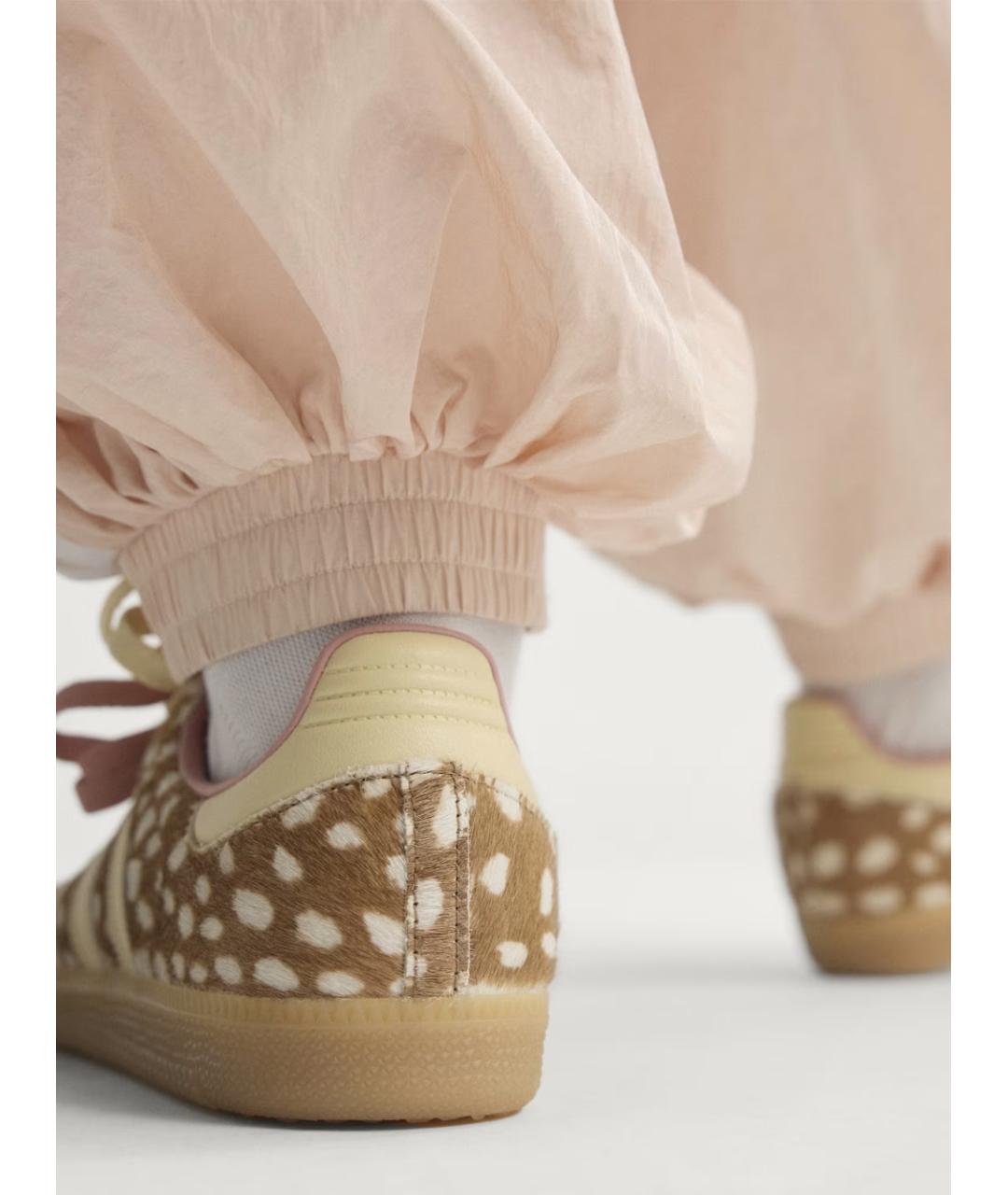 ADIDAS Бежевые кожаные кеды, фото 5