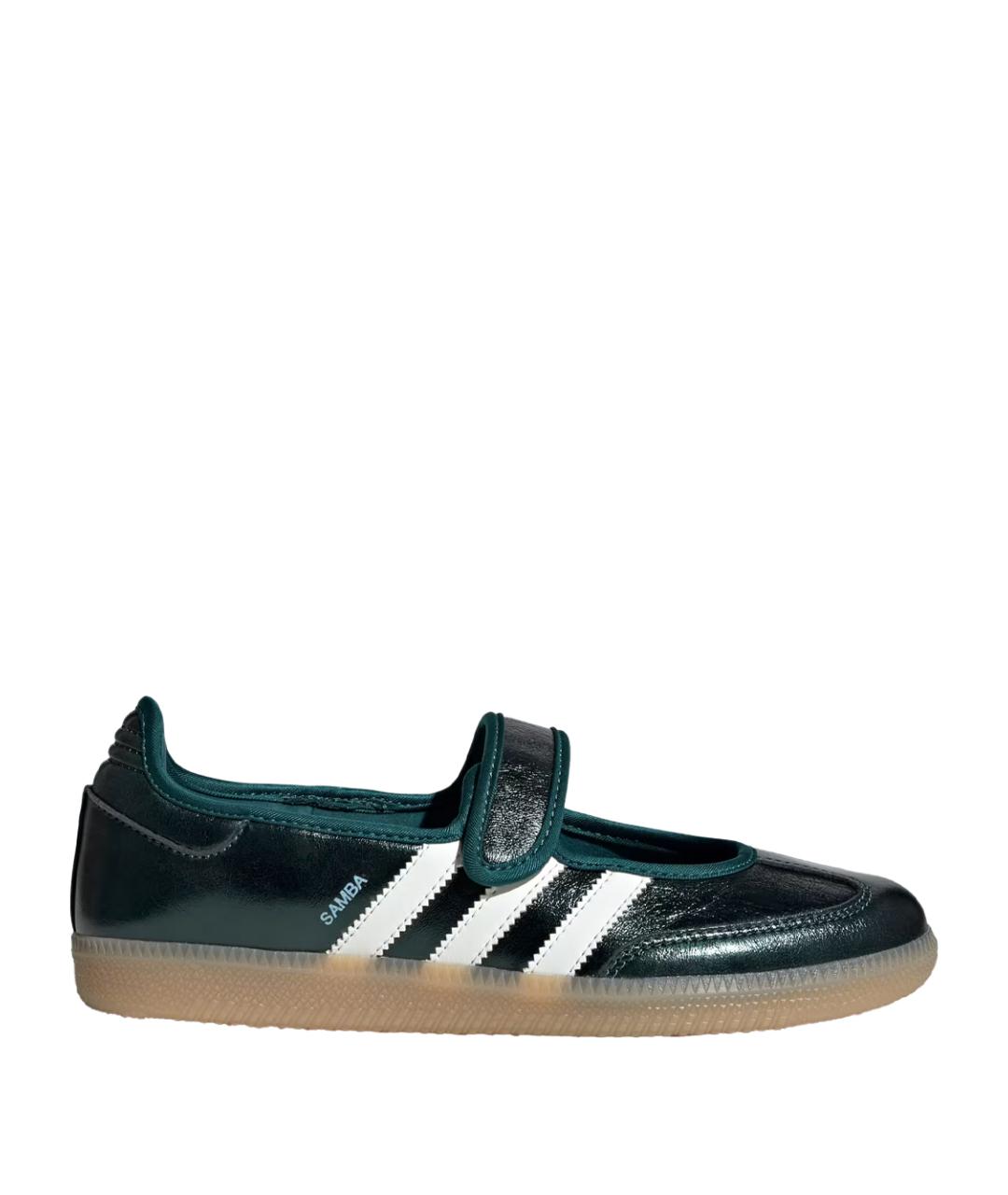 ADIDAS Зеленые кожаные кеды, фото 1