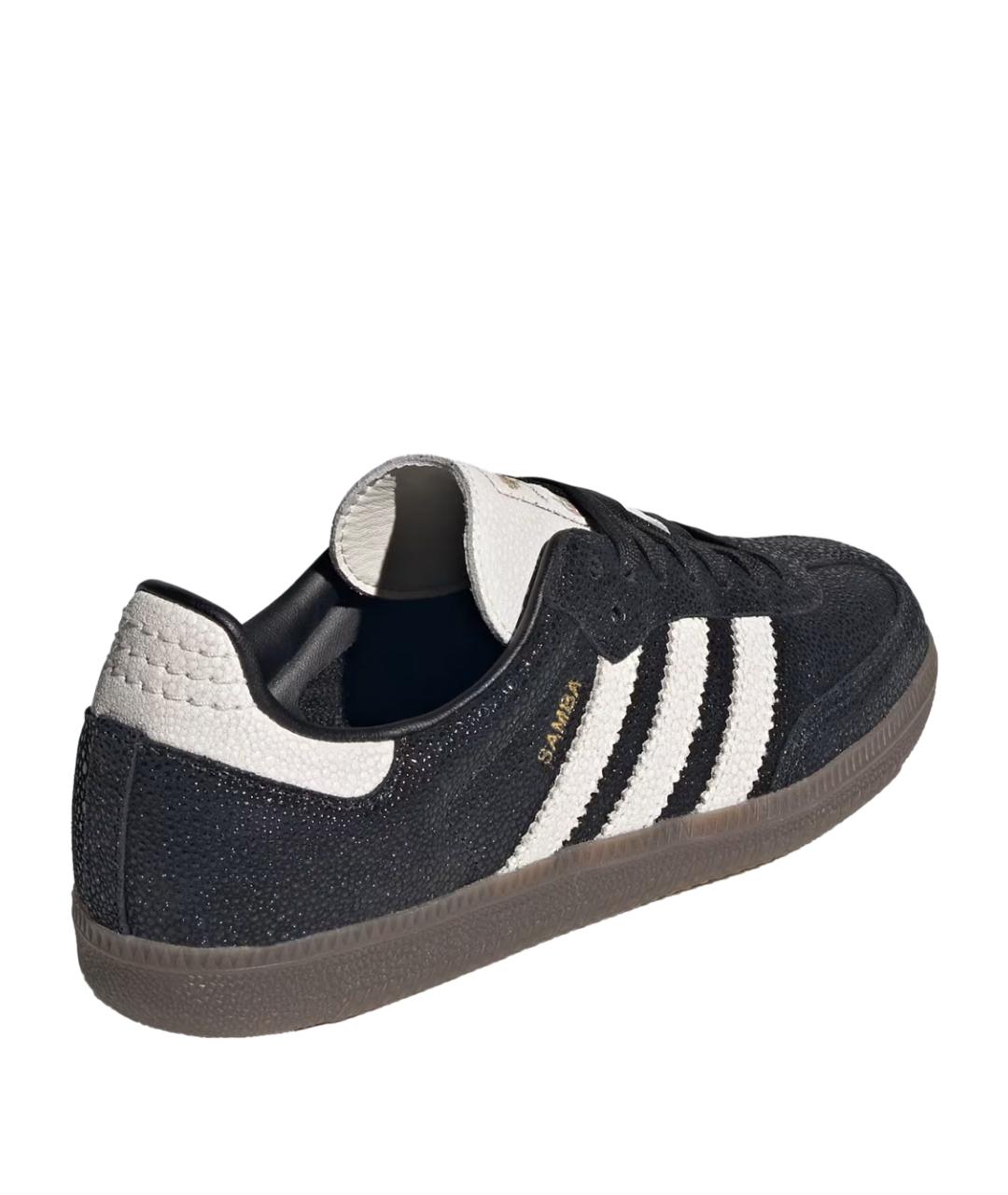 ADIDAS Черные кожаные кеды, фото 3