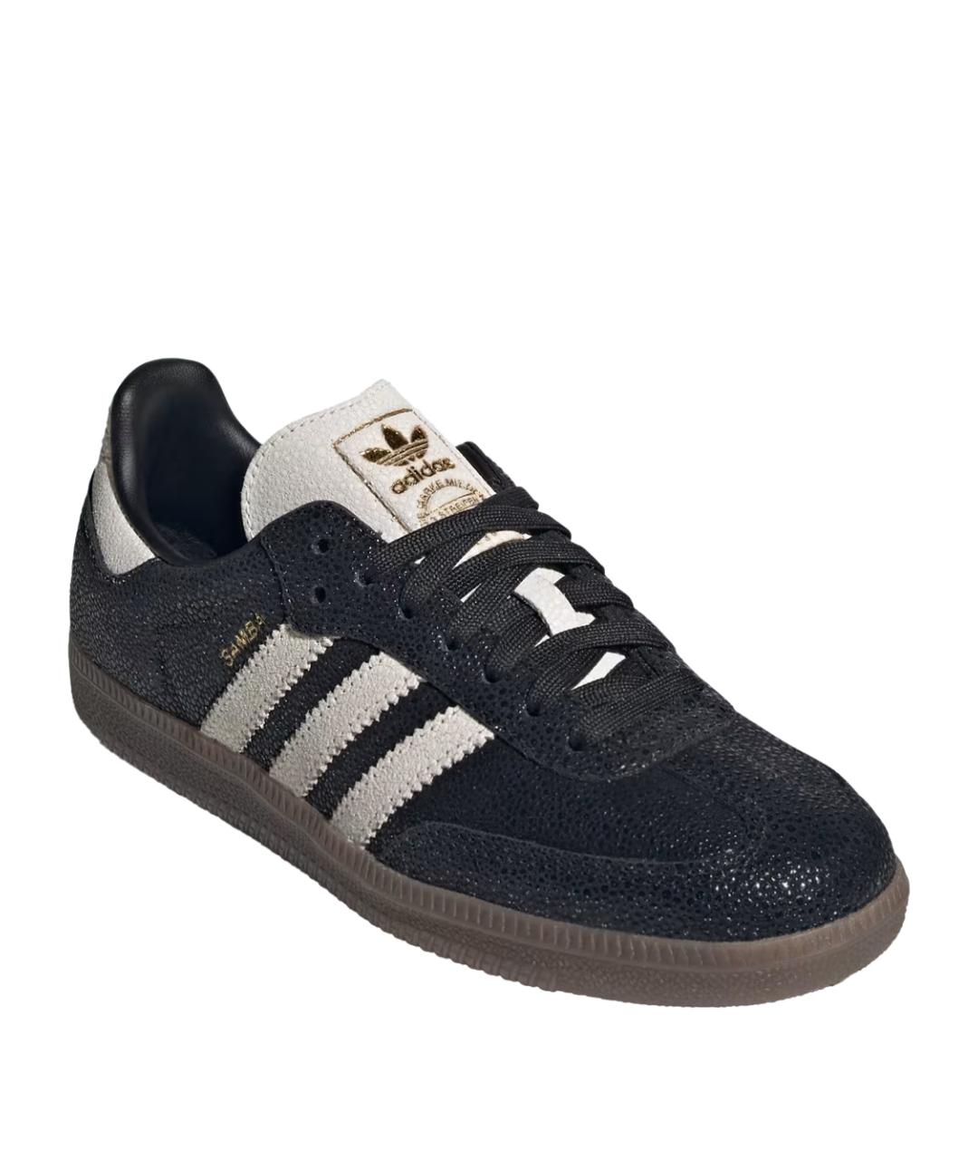 ADIDAS Черные кожаные кеды, фото 2