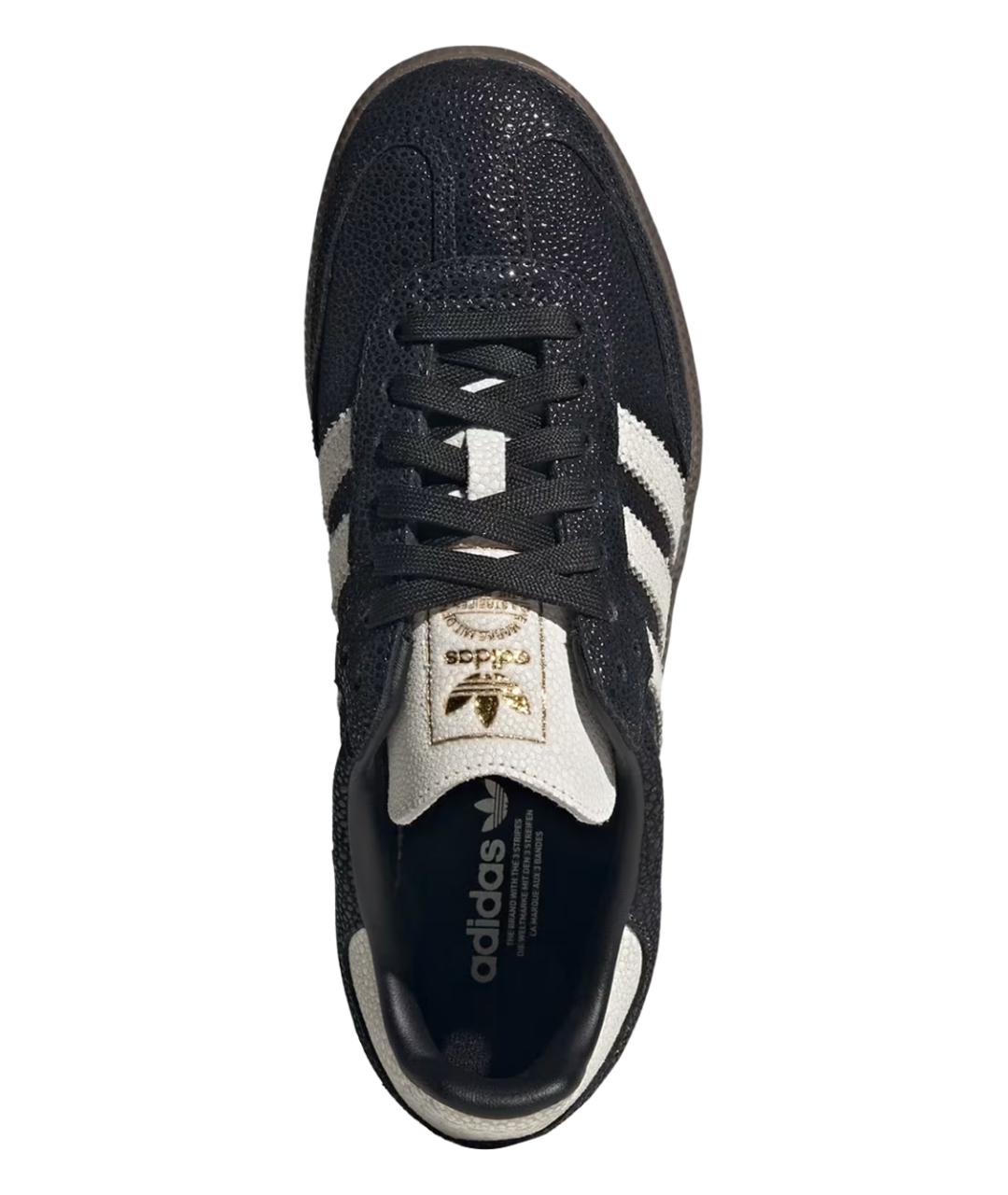 ADIDAS Черные кожаные кеды, фото 4