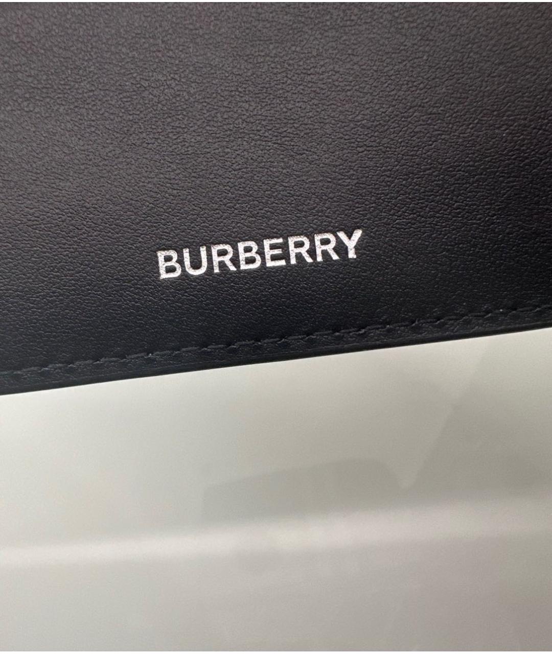 BURBERRY Бежевый кожаный кошелек, фото 4