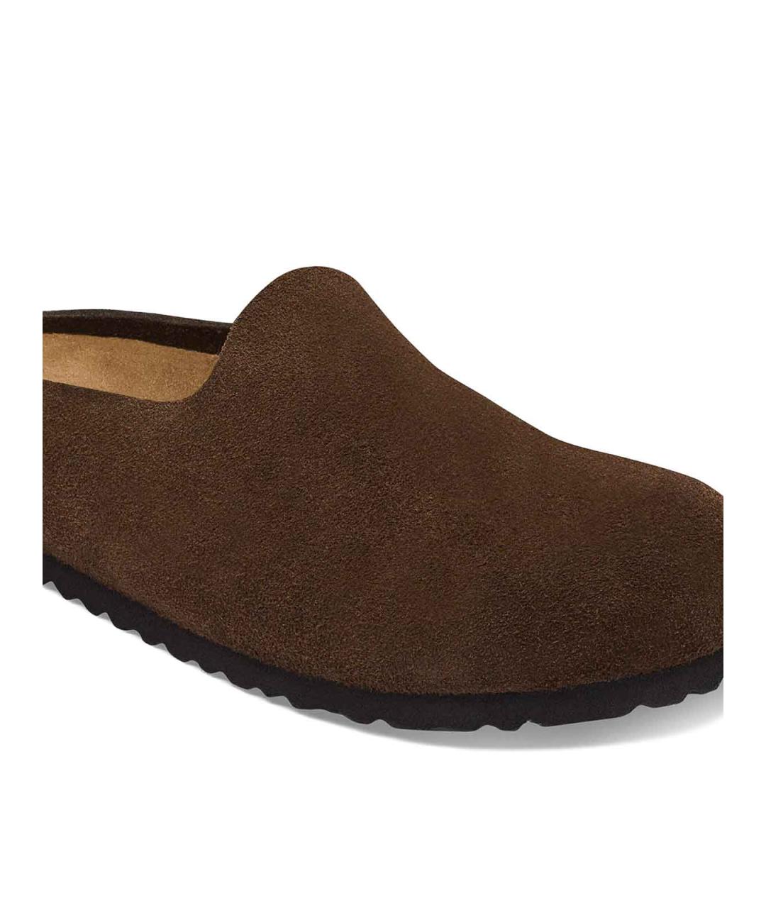 BIRKENSTOCK Коричневые замшевые мюли, фото 8