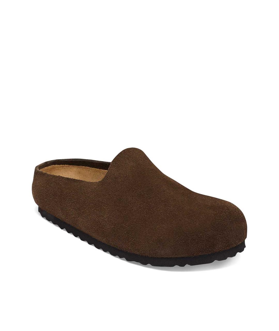 BIRKENSTOCK Коричневые замшевые мюли, фото 5