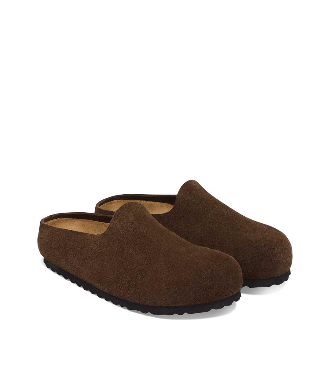 BIRKENSTOCK Коричневые замшевые мюли, фото 4