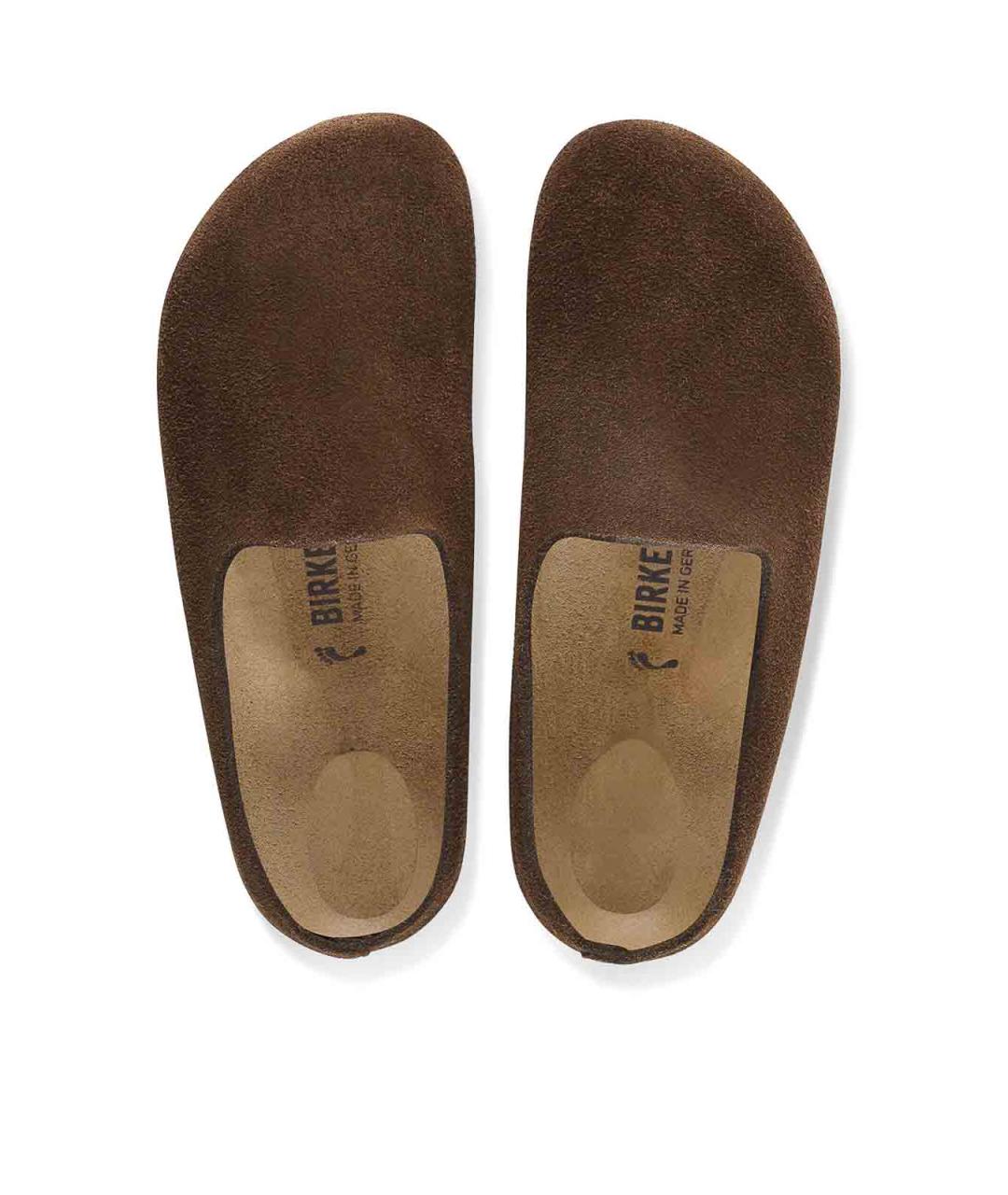 BIRKENSTOCK Коричневые замшевые мюли, фото 7