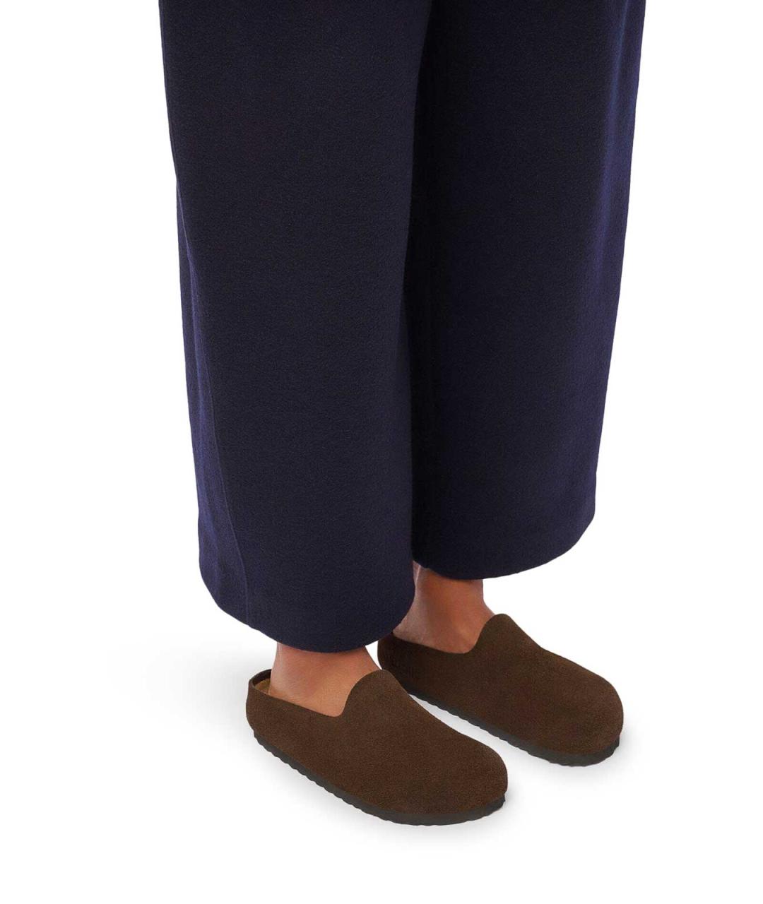 BIRKENSTOCK Коричневые замшевые мюли, фото 2