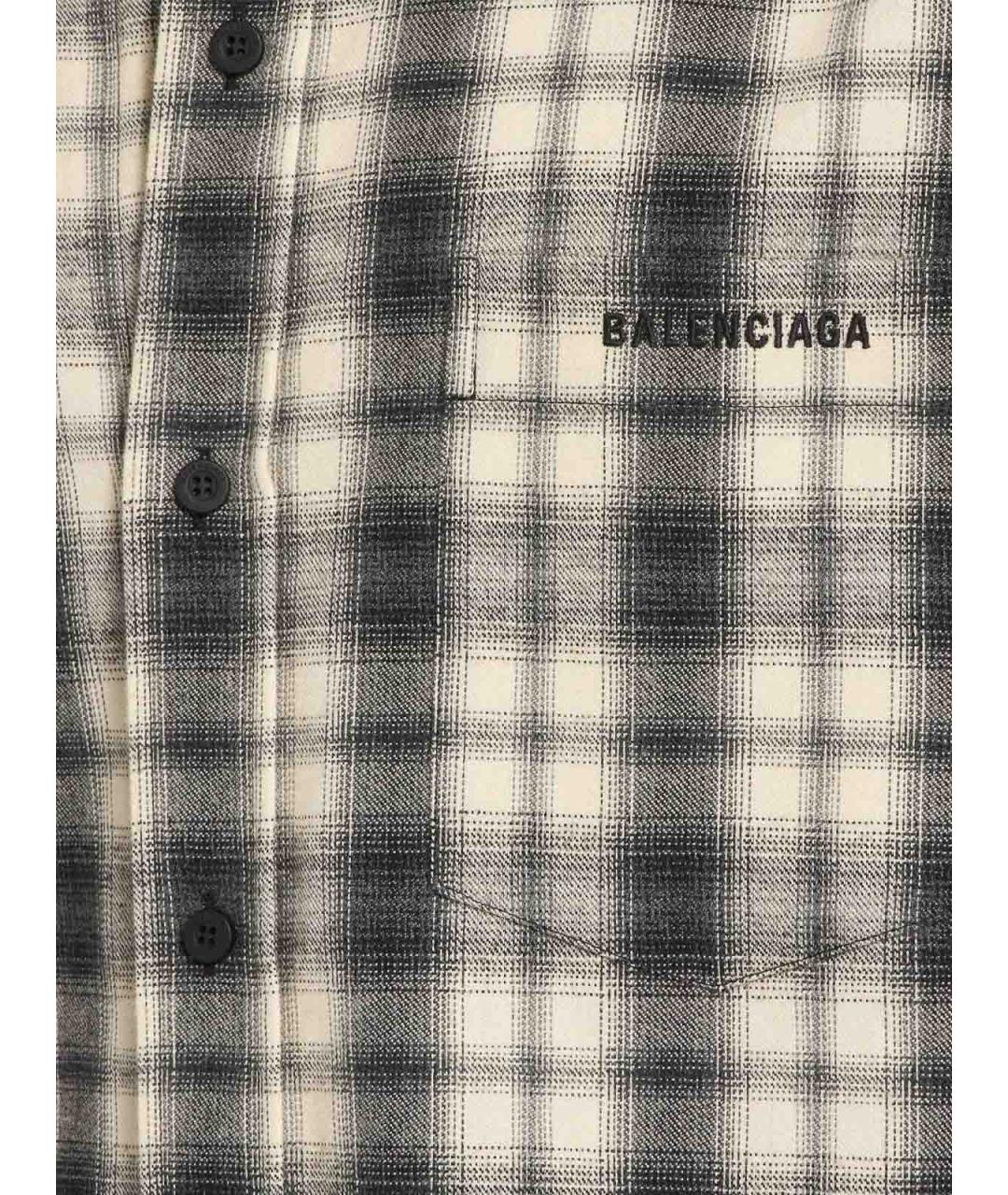BALENCIAGA Мульти хлопковая кэжуал рубашка, фото 6