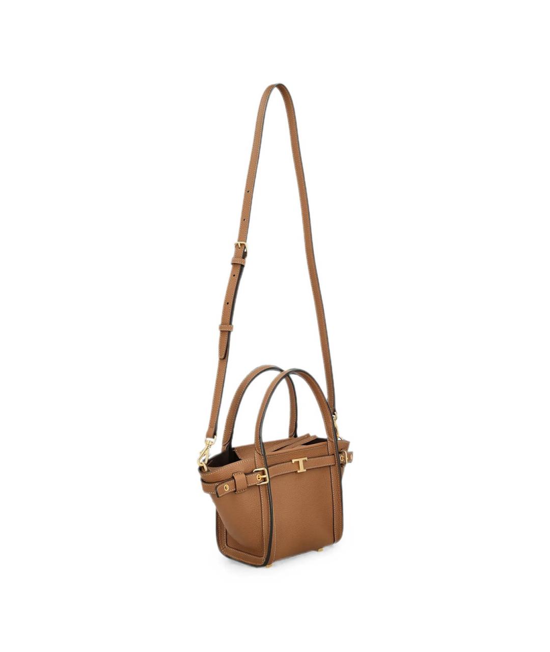 TOD'S Коричневая кожаная сумка через плечо, фото 2