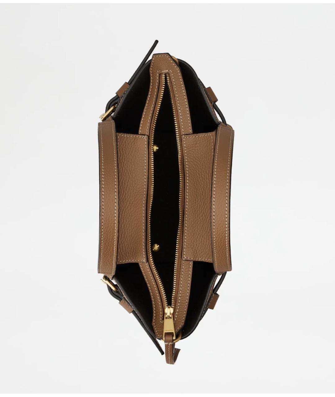 TOD'S Коричневая кожаная сумка через плечо, фото 5