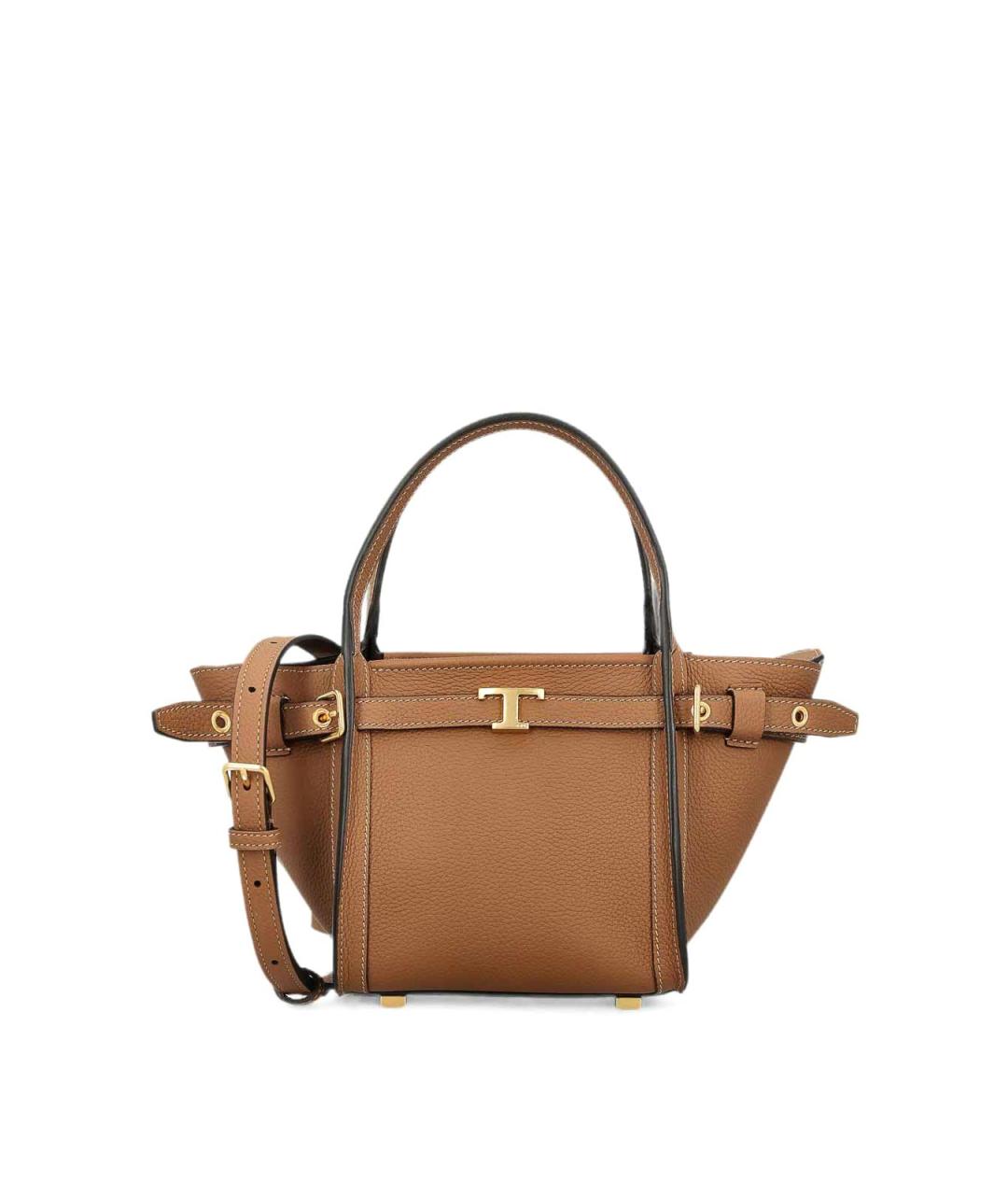 TOD'S Коричневая кожаная сумка через плечо, фото 6