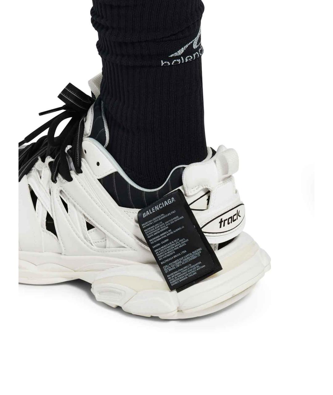 BALENCIAGA Белые синтетические низкие кроссовки / кеды, фото 3