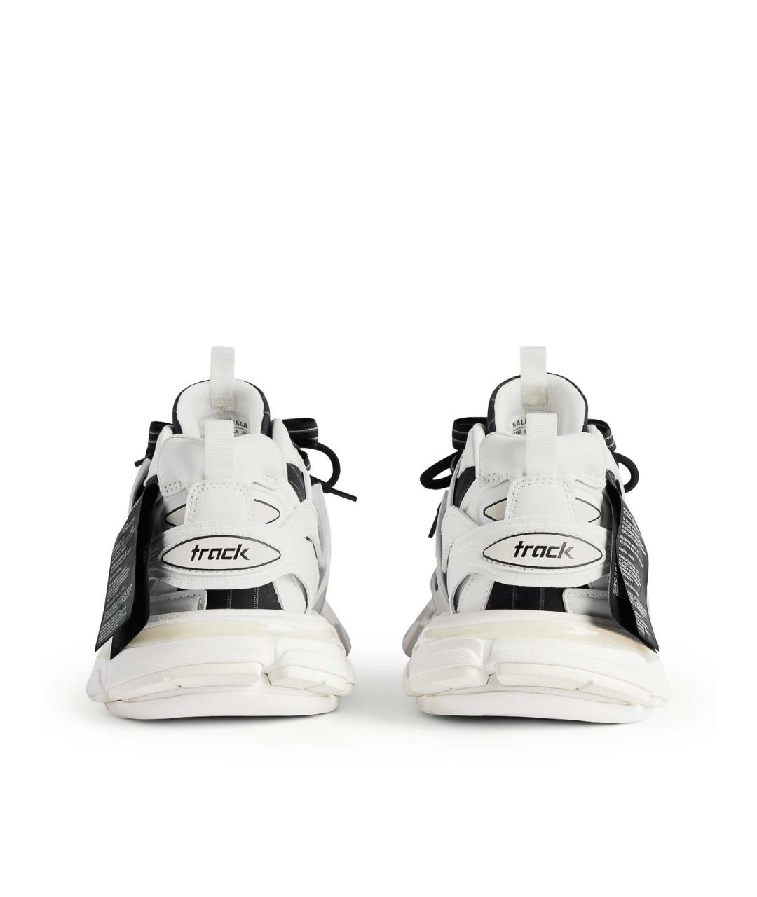 BALENCIAGA Белые синтетические низкие кроссовки / кеды, фото 5