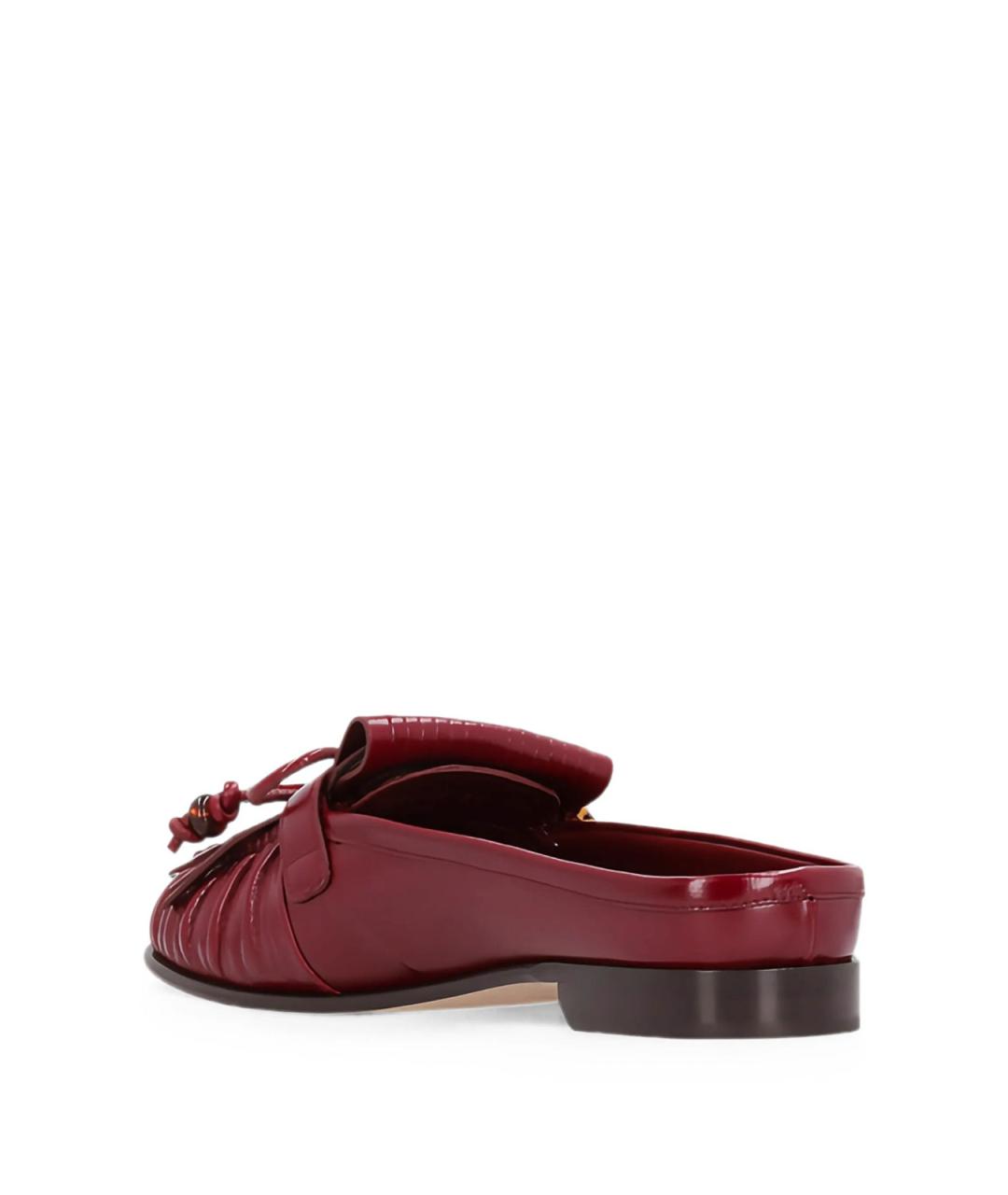 FENDI Красные кожаные мюли, фото 3
