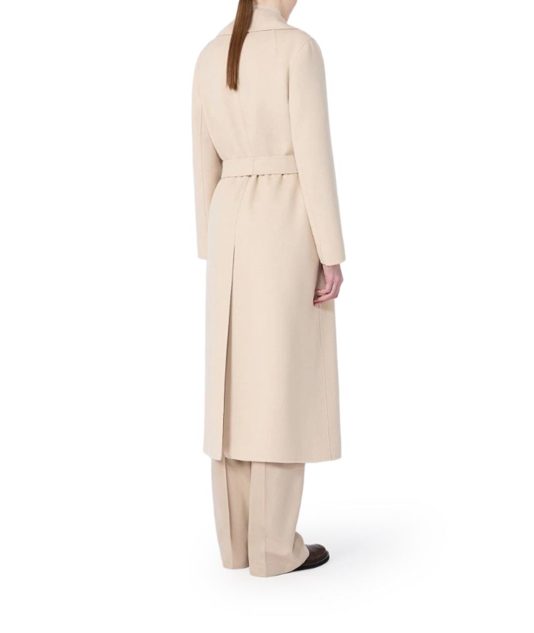 'S MAX MARA Бежевое шерстяное пальто, фото 3
