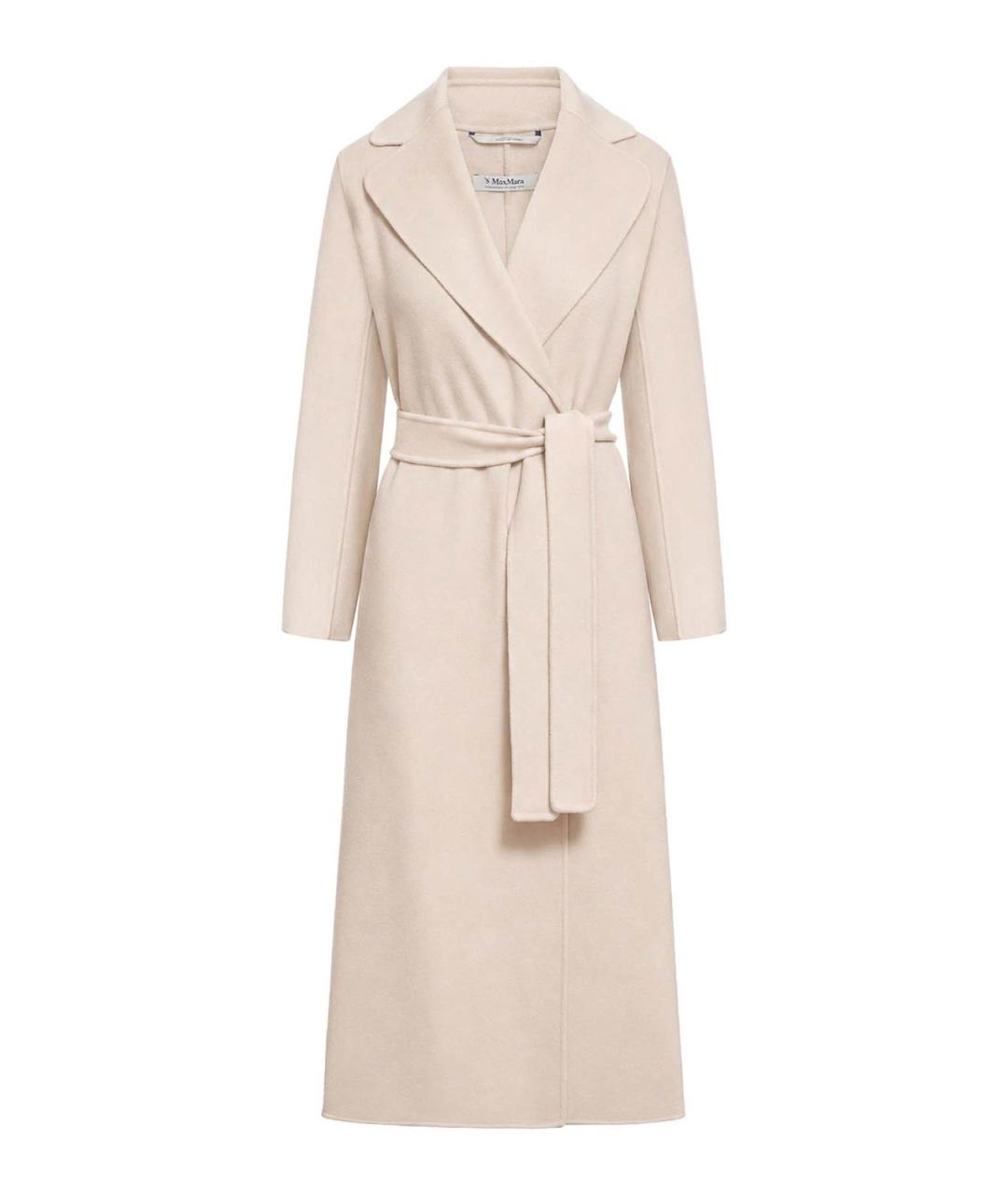 'S MAX MARA Бежевое шерстяное пальто, фото 1