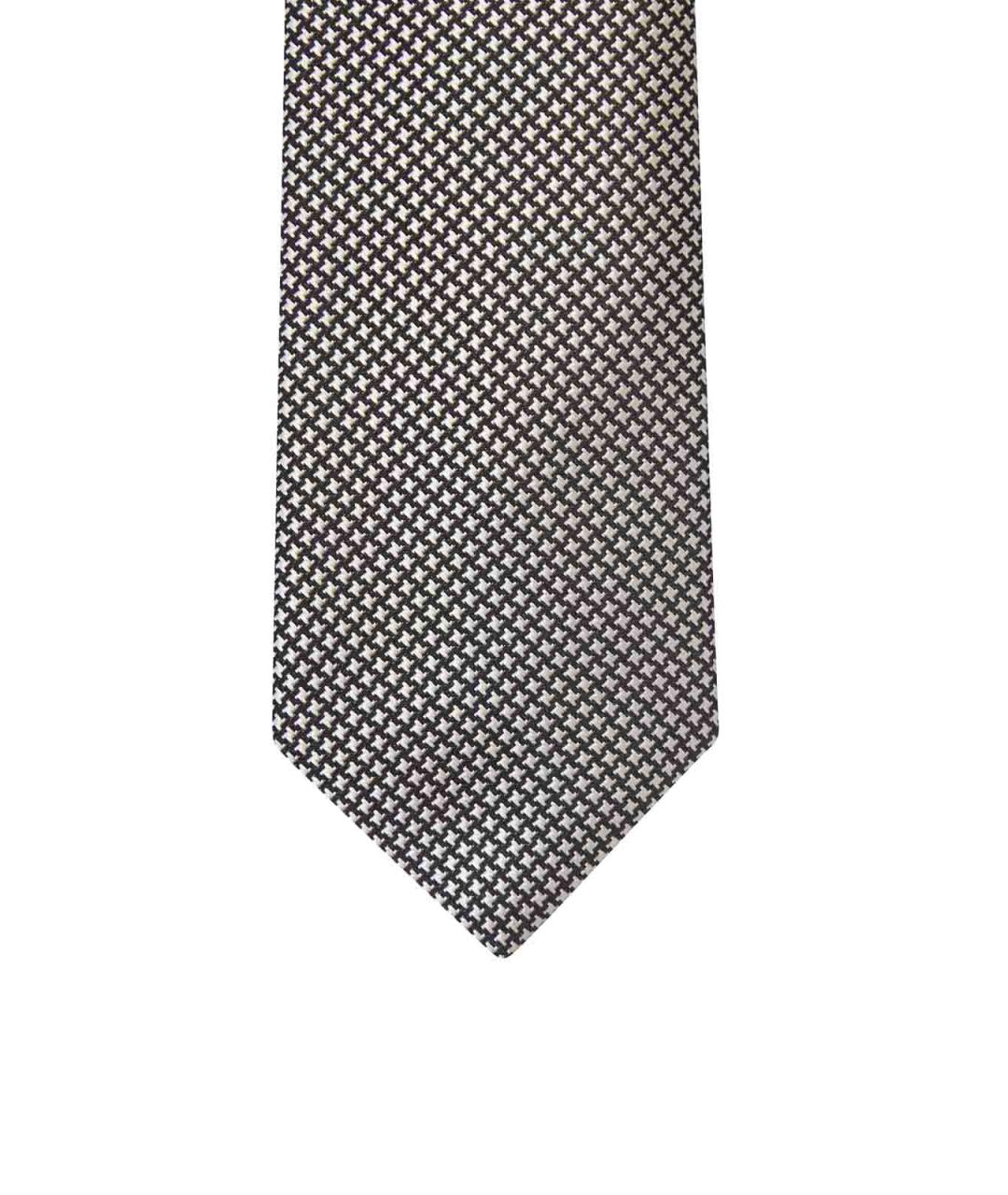 TOM FORD Серый шелковый галстук, фото 3