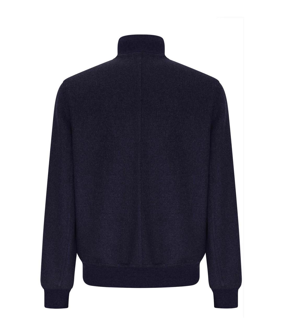 BRUNELLO CUCINELLI Темно-синяя шерстяная куртка, фото 2