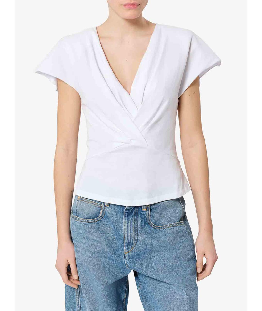 ISABEL MARANT Белая хлопковая футболка, фото 5