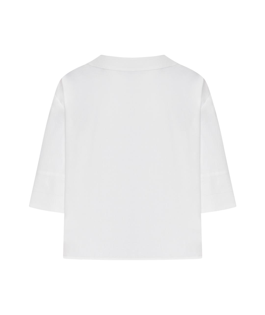 MAX MARA Белая льняная рубашка, фото 2
