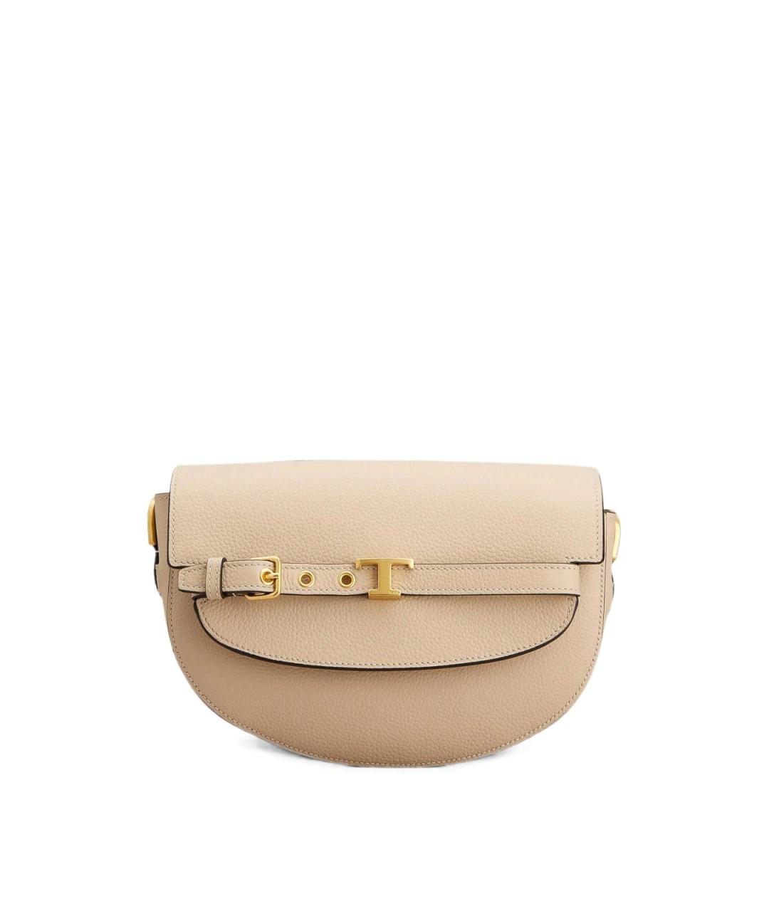 TOD'S Розовая кожаная сумка через плечо, фото 1