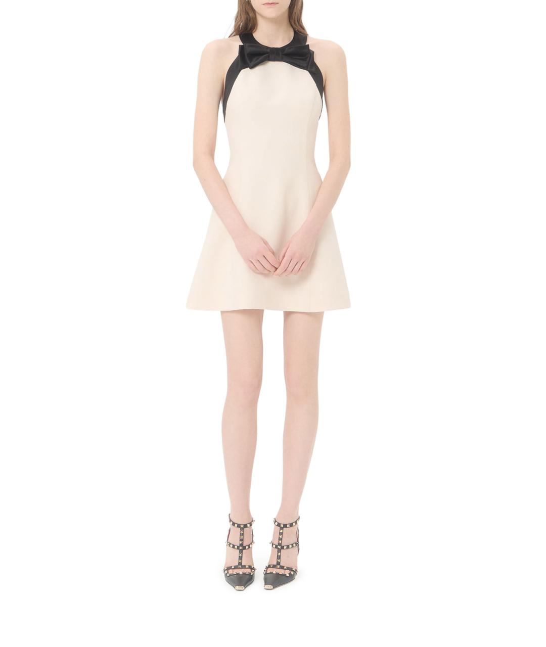 VALENTINO Белое шерстяное повседневное платье, фото 2