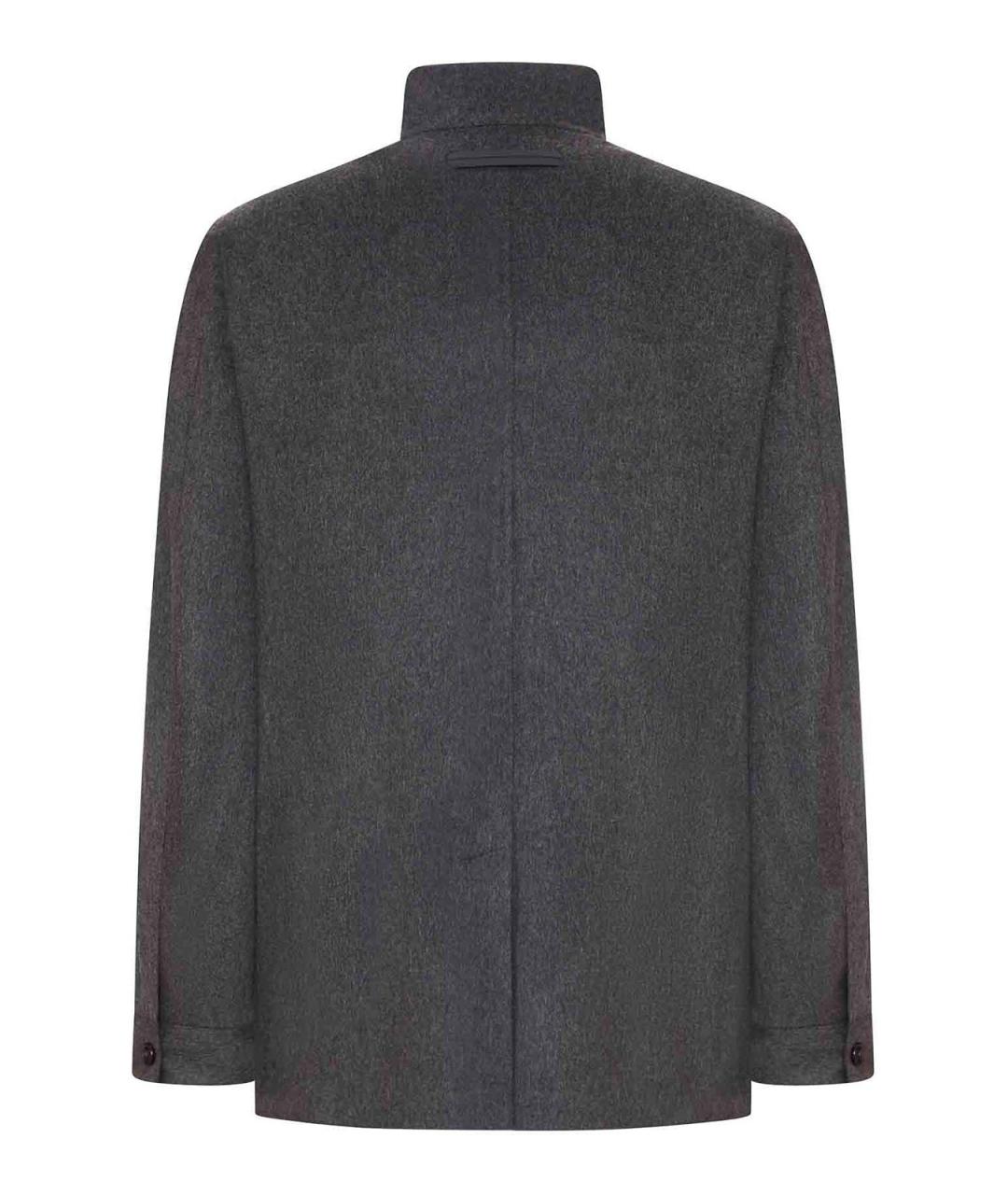 ZEGNA Серое кашемировое пальто, фото 2