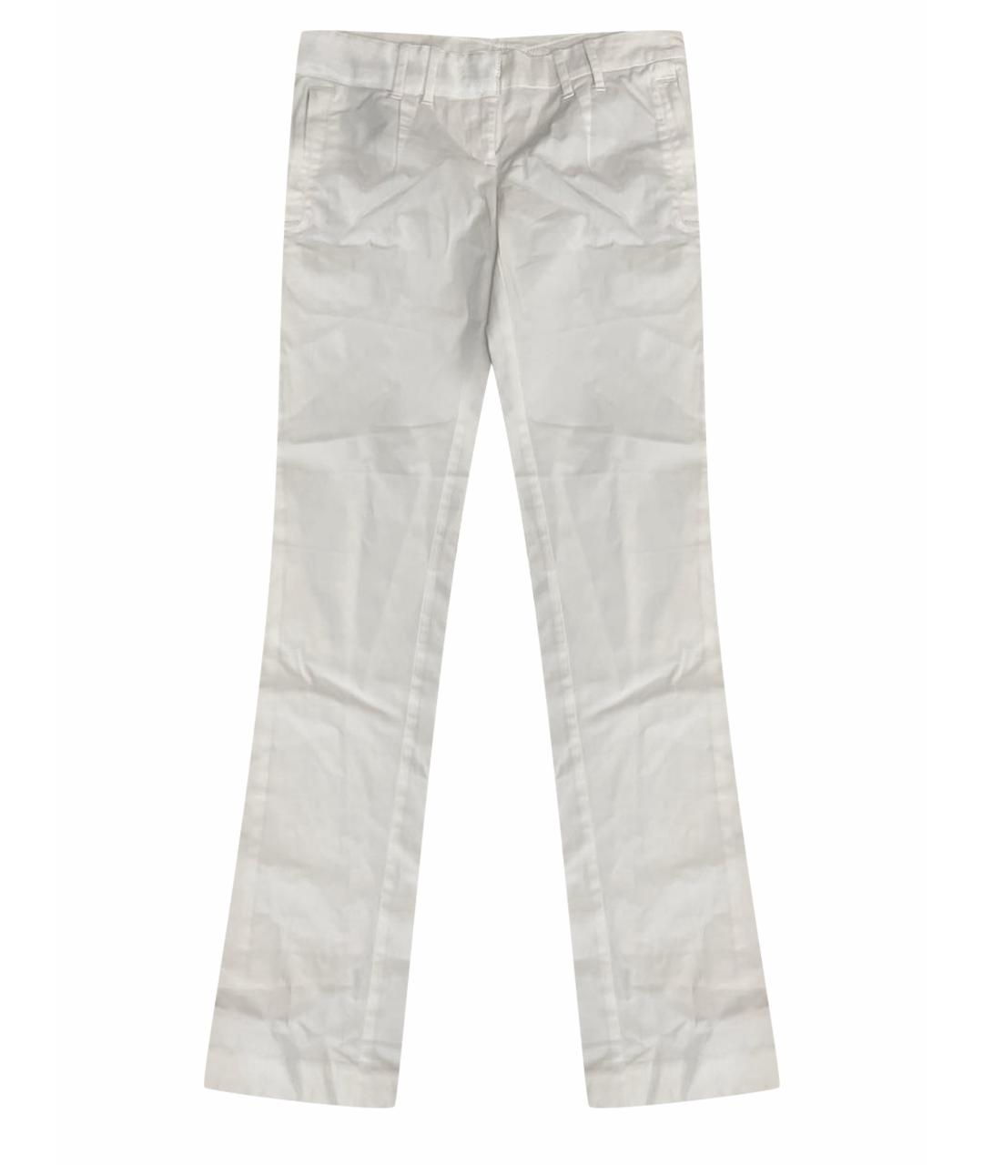 ICEBERG Белые вискозные брюки узкие, фото 1