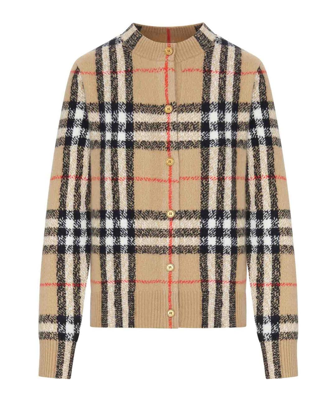 BURBERRY Мульти шерстяной кардиган, фото 1