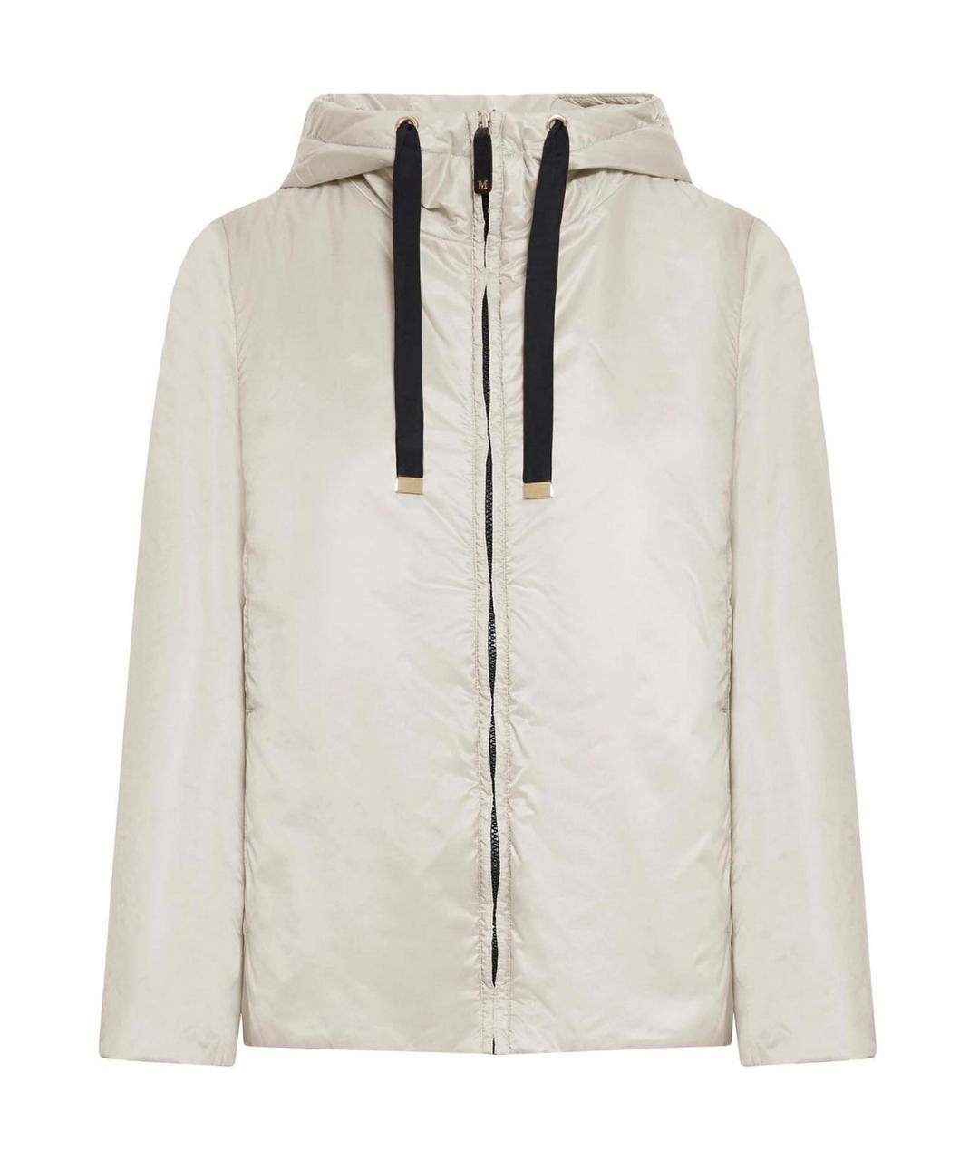 MAX MARA Белая кожаная куртка, фото 1
