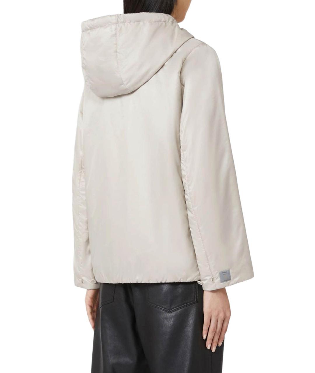 MAX MARA Белая кожаная куртка, фото 4