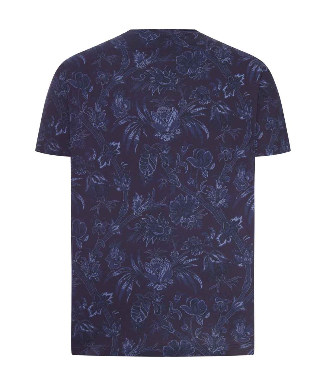ETRO Синяя хлопковая футболка, фото 2