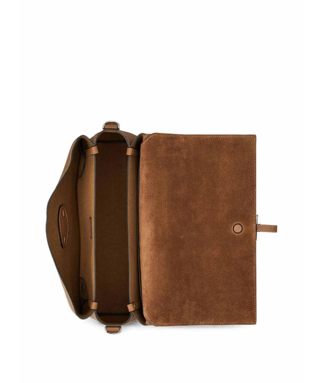 TOD'S Коричневая кожаная сумка через плечо, фото 4