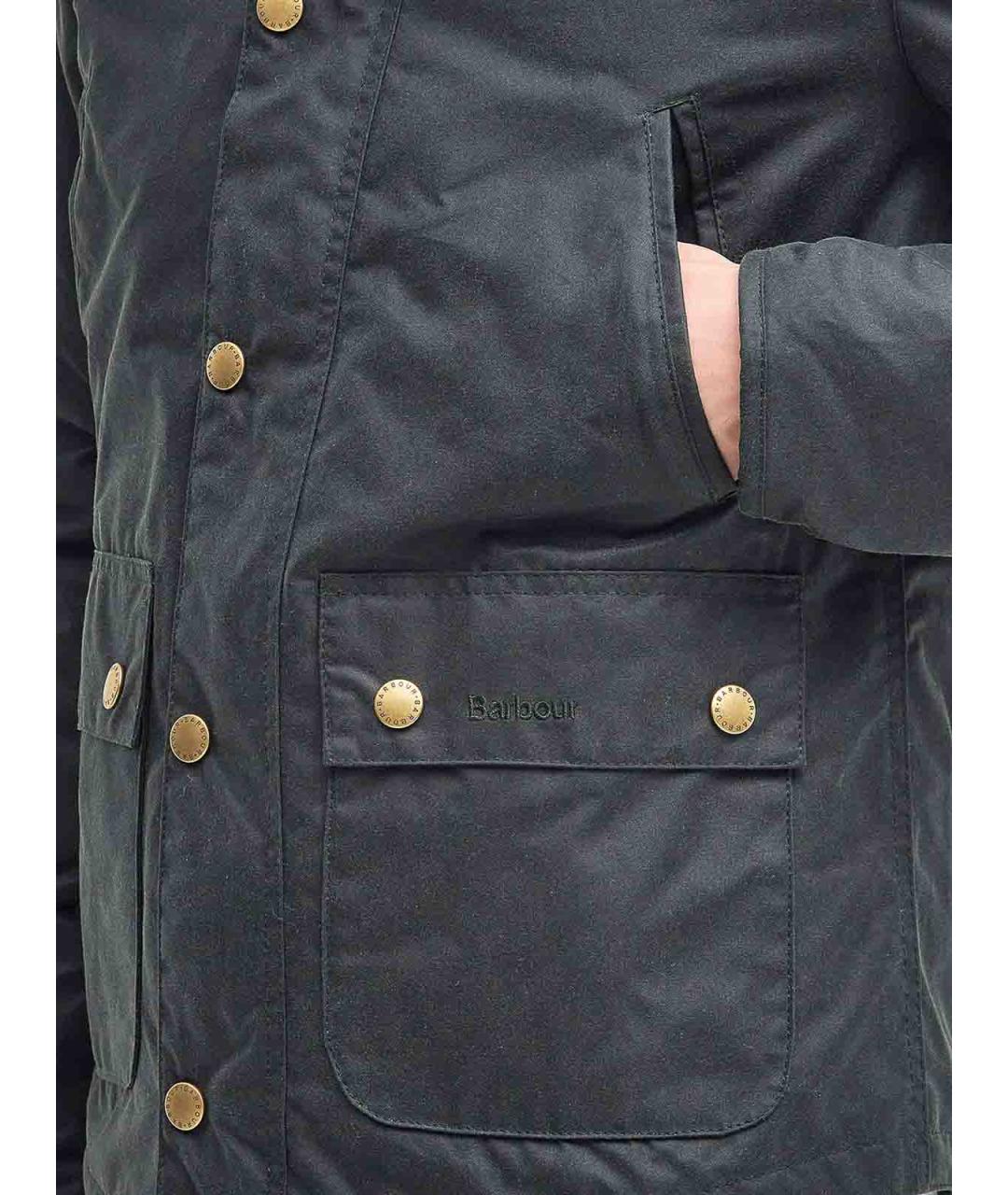 BARBOUR Зеленая хлопковая куртка, фото 6