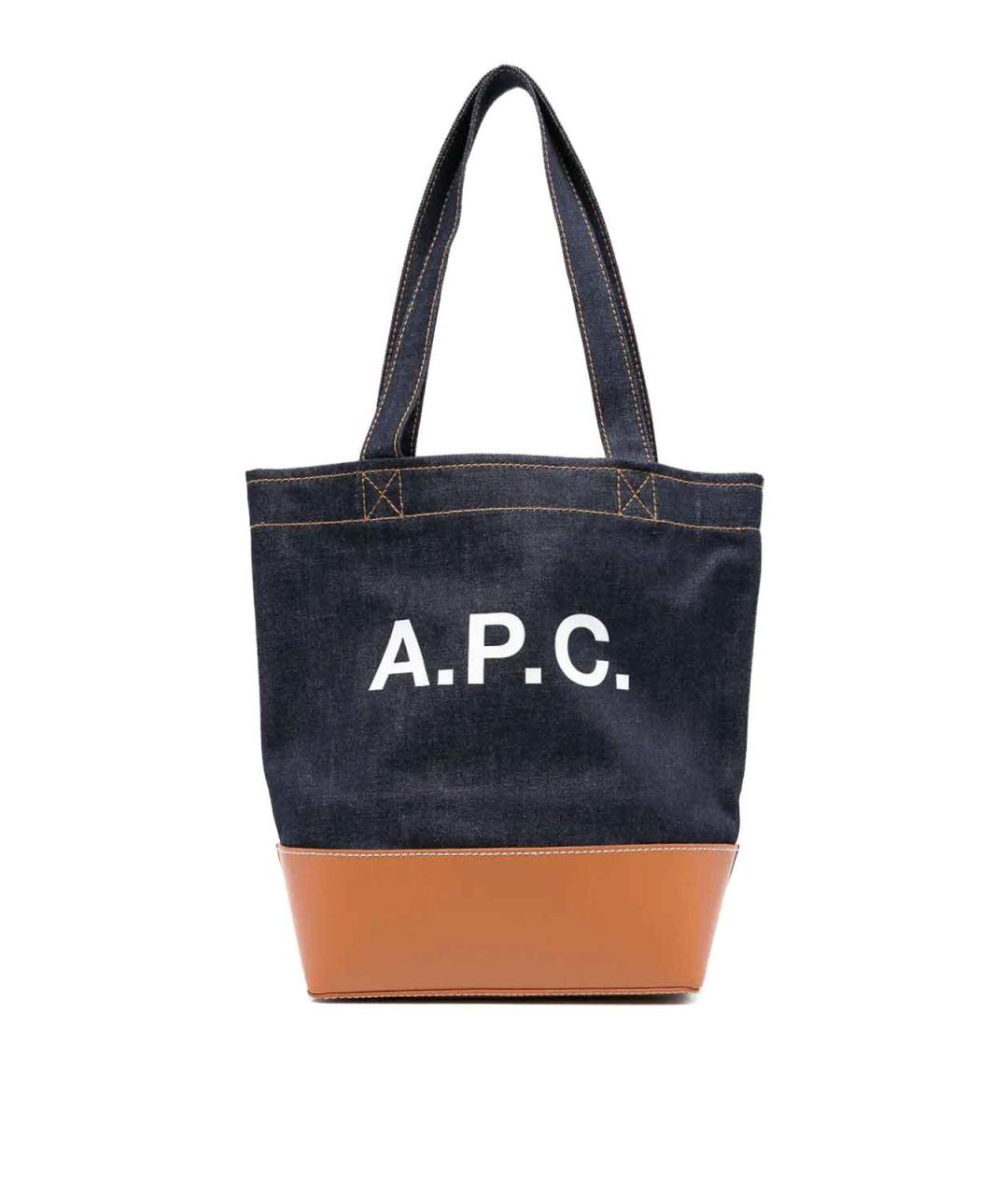 A.P.C. Мульти деним сумка тоут, фото 1