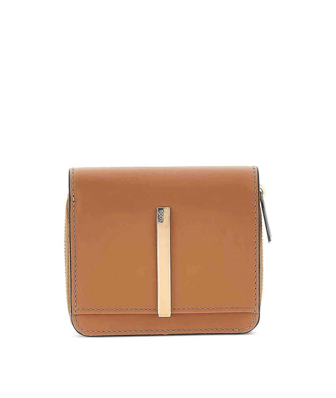 TOD'S Коричневый кожаный кошелек, фото 1