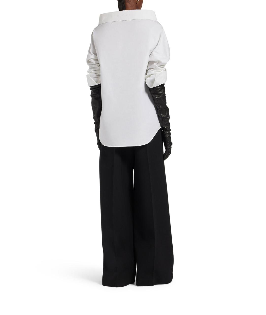 BALENCIAGA Белая хлопковая рубашка, фото 3