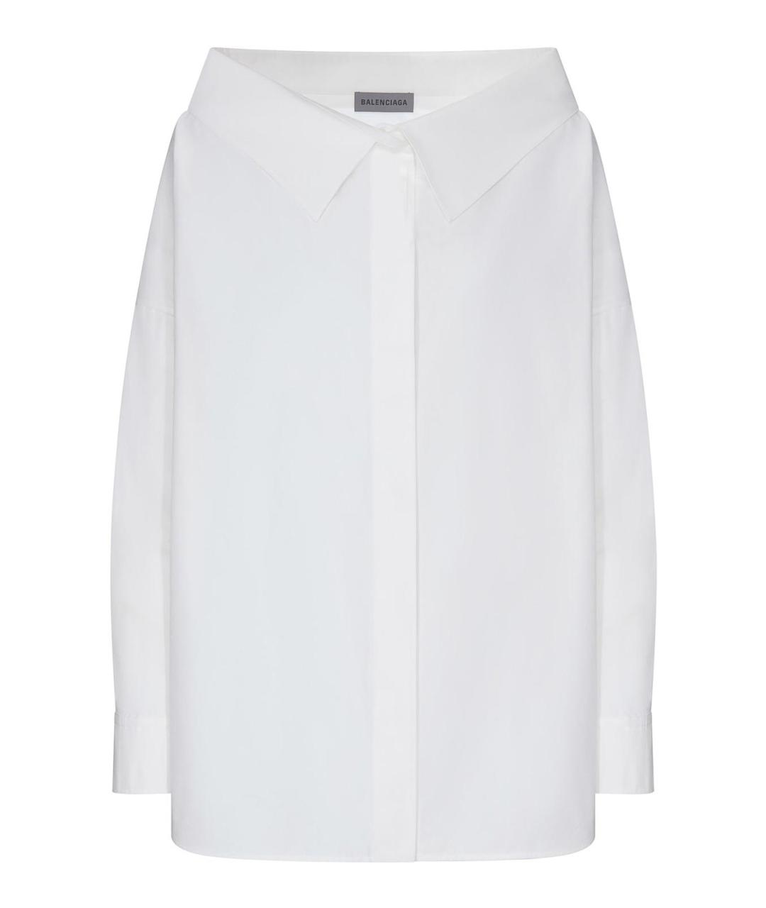 BALENCIAGA Белая хлопковая рубашка, фото 1