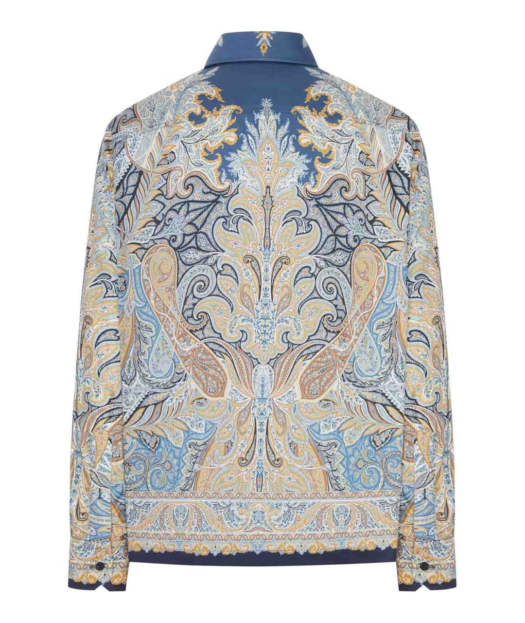 ETRO Синяя хлопковая кэжуал рубашка, фото 2