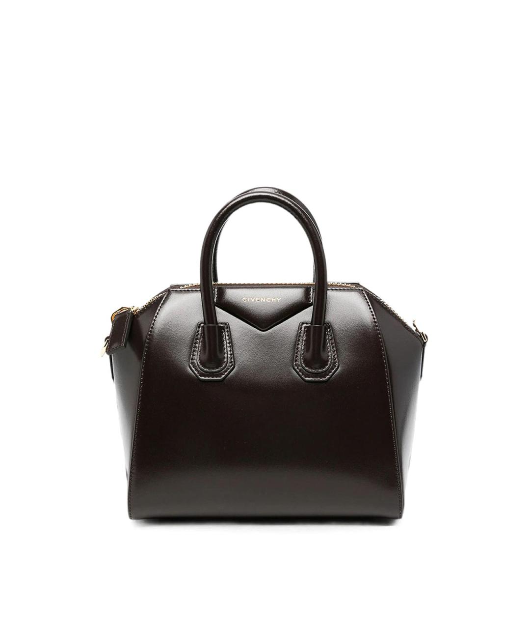 GIVENCHY Коричневая кожаная сумка тоут, фото 4