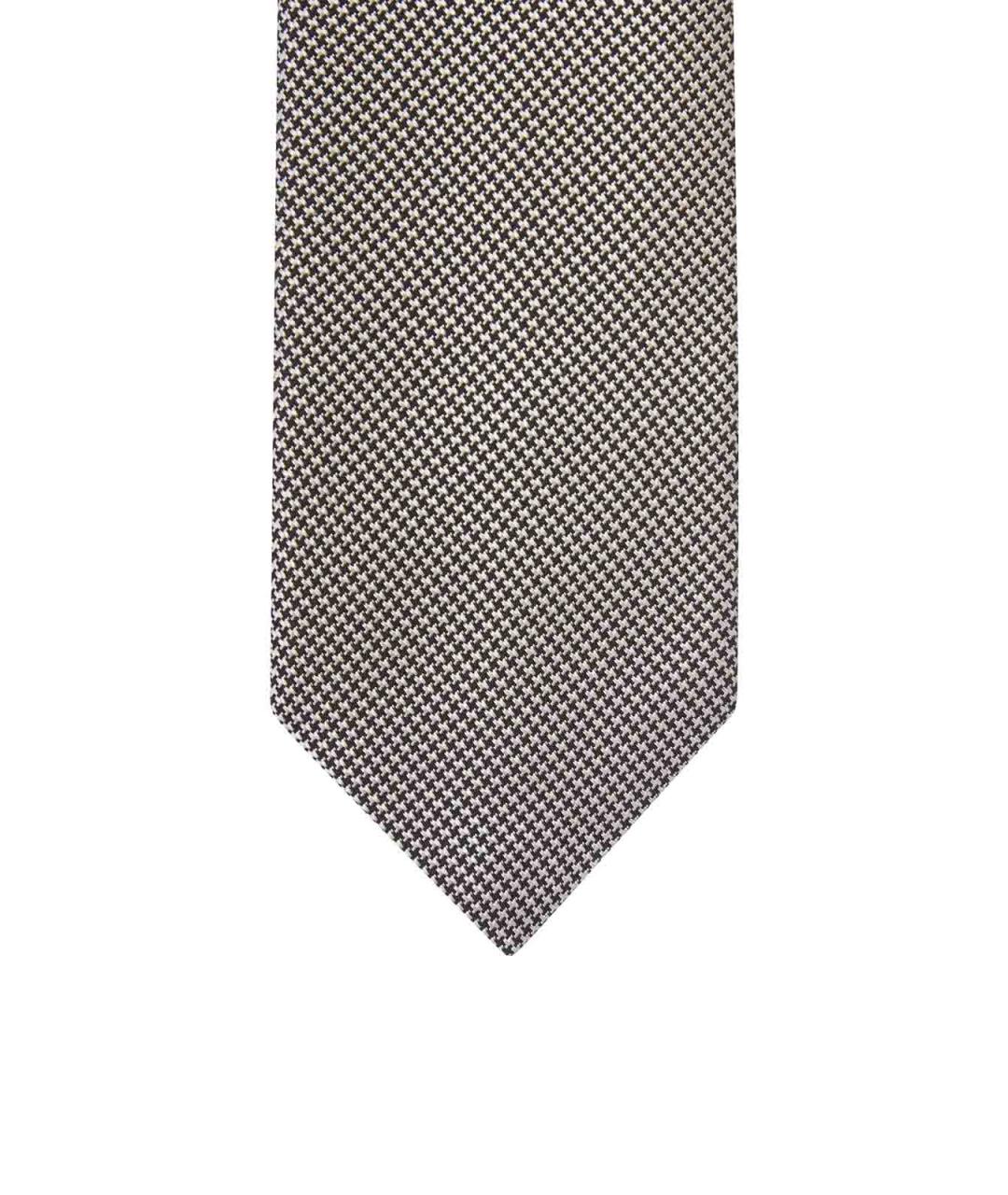 TOM FORD Серый шелковый галстук, фото 3