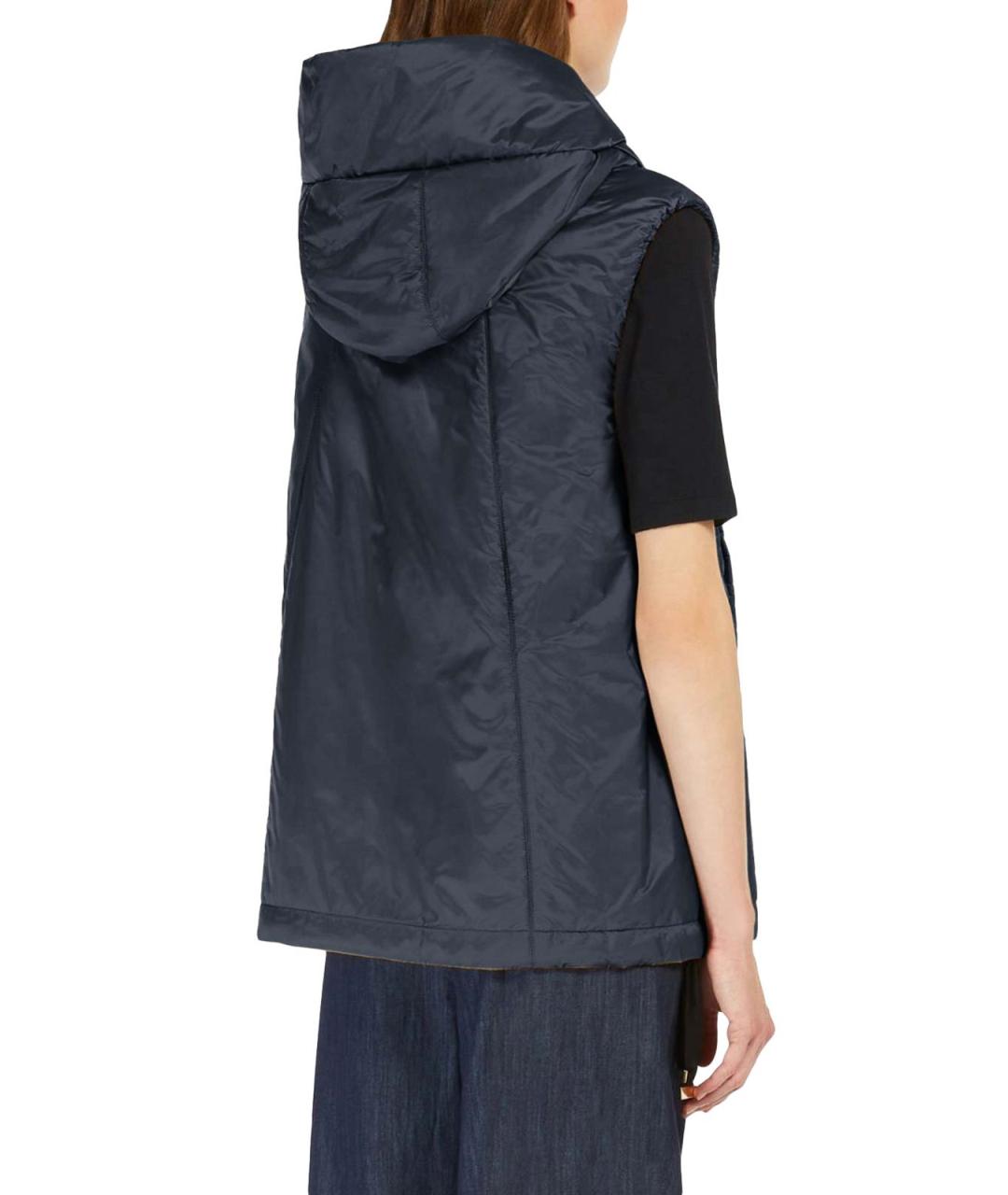 MAX MARA Темно-синий жилет, фото 4