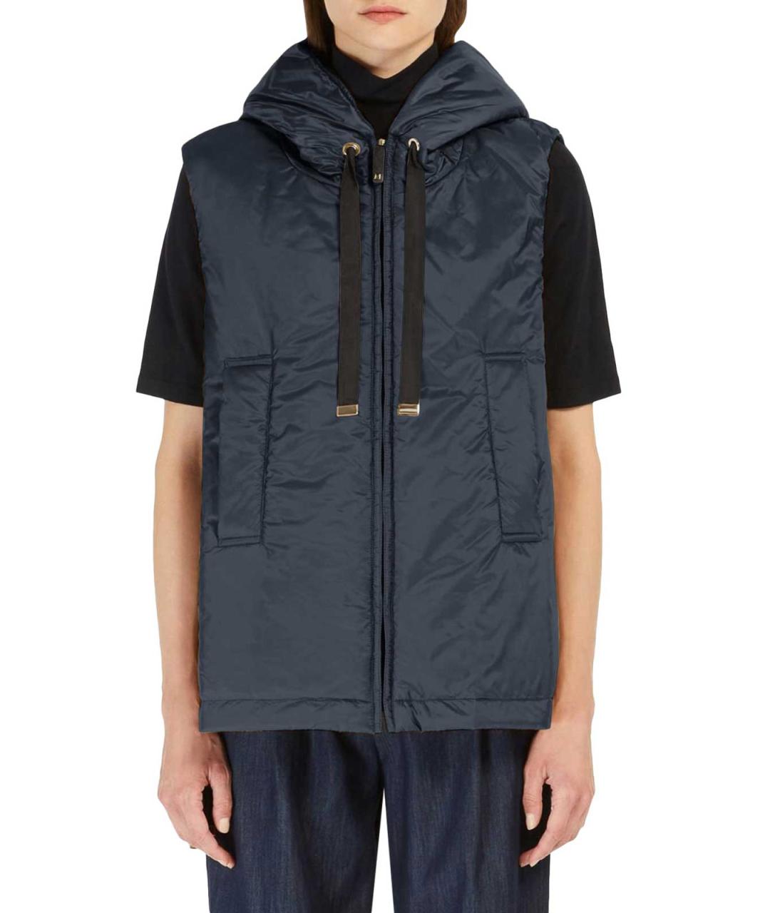 MAX MARA Темно-синий жилет, фото 3