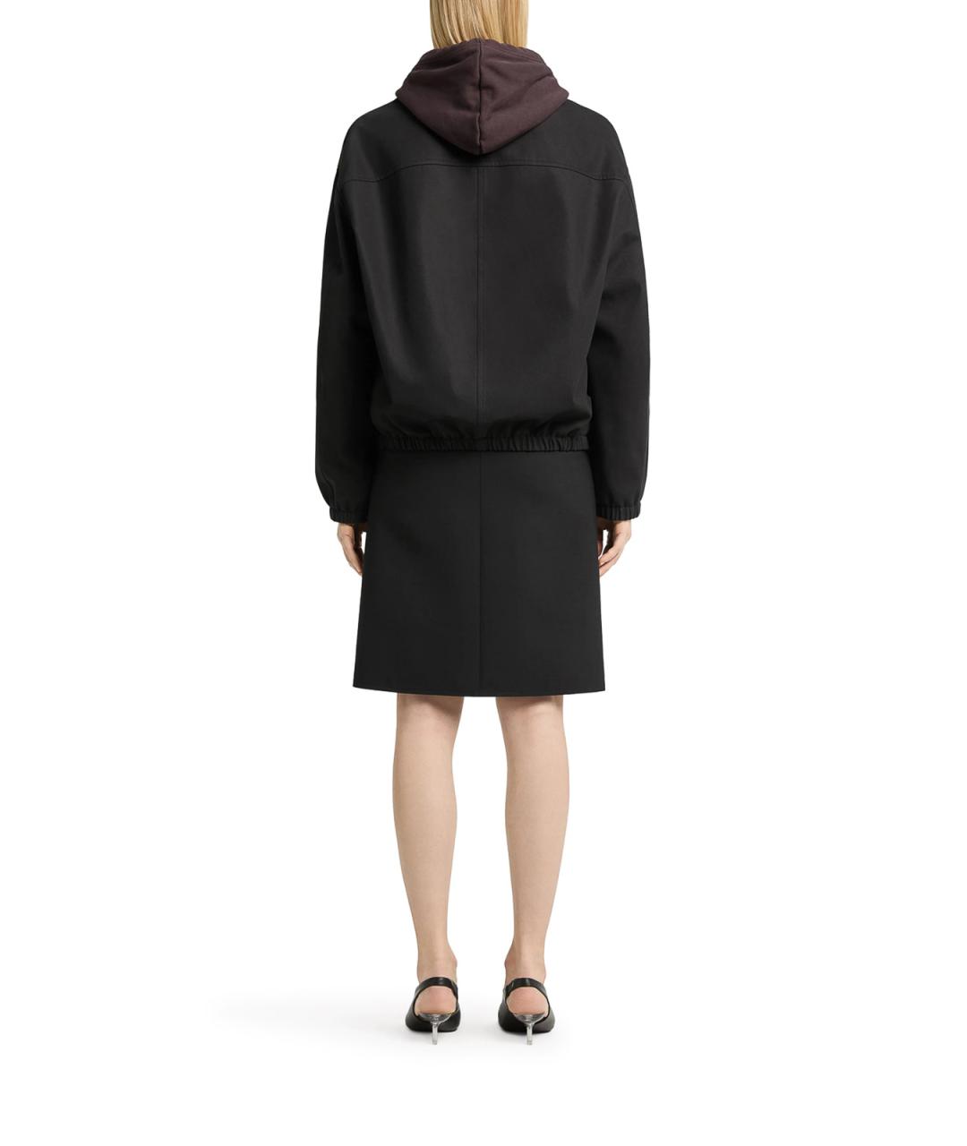 COURREGES Черная хлопковая куртка, фото 4